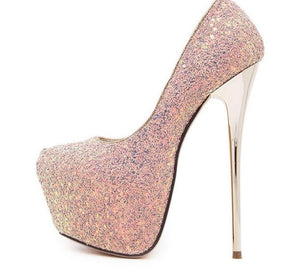 IslandGirl Glitter Ultra High Heels