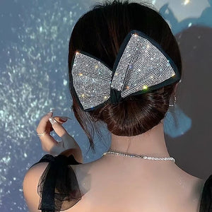 New Twisting Hair Clips Rhinestones Magic Lazy Bowknot Balls Wire Head Dish Hairband Coiler Clip Accessories