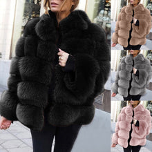 Load image into Gallery viewer, Faux fur women&#39;s Jacket Coat Sweater
