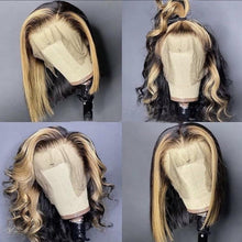 Load image into Gallery viewer, Ombre Bob Wig Lace Front Human Remy Hair Wigs
