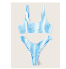 Load image into Gallery viewer, Striped Bikini Set Women Bathing Suit
