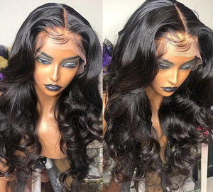 Brazilian Remy Hair Body Wave HD Lace Frontal Wig