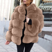 Load image into Gallery viewer, Faux fur women&#39;s Jacket Coat Sweater
