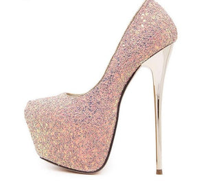 IslandGirl Glitter Ultra High Heels