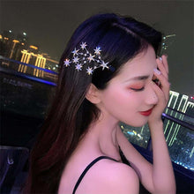 Load image into Gallery viewer, Luxury Elegant Shining Full Stars Silver Gold Hair Clips Ornament Headband Hairpin Fashion Accessories
