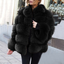 Load image into Gallery viewer, Faux fur women&#39;s Jacket Coat Sweater
