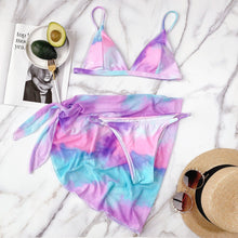 Load image into Gallery viewer, Swimsuit Swimwear Three Piece Bikini Set
