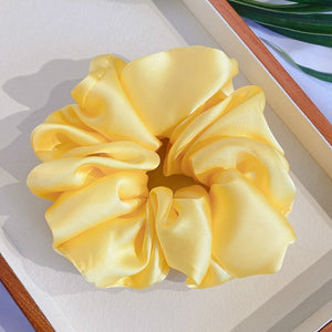 Satin Oversized Scrunchie Headband Rope Ponytail Holder Elastic Hairbands