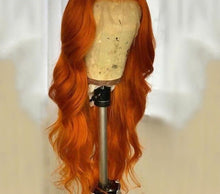 Load image into Gallery viewer, Peruvian Transparent Ombre or Natural Colored Human Hair Body Wave Lace Front Wig
