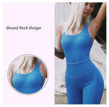 Load image into Gallery viewer, Yoga Sets Women Sleeveless Gym Clothing Back Strap Cross Yoga Set
