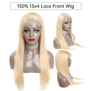 Brazilian Honey Blonde Lace Front Remy Straight Wig