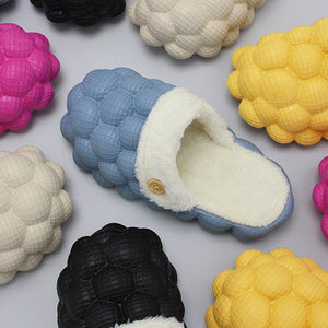 Bubble Slides Shoes Cotton Slippers Warm Shoes Men And Women Slippers