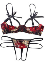 Load image into Gallery viewer, IslandGirl Intimates Embroidery Bra Set
