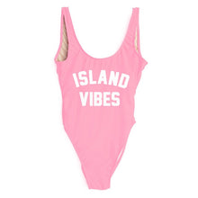 Load image into Gallery viewer, ISLAND VIBES Print High Cut Low Back Bathing Suits
