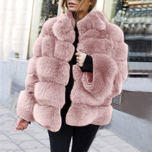 Load image into Gallery viewer, Faux fur women&#39;s Jacket Coat Sweater
