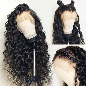 Peruvian Mermaid Water Wave 360 Human Hair Remy HD Transparent Lace Front Wig