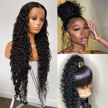 Load image into Gallery viewer, 360 Lace Frontal Water Wave Deep Curly Virgin Brazilian Wig
