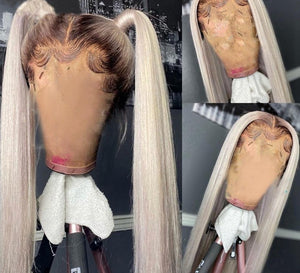 360 Brazilian Preplucked Ombre Lace Front Wig With Baby Hair