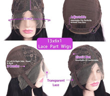 Load image into Gallery viewer, Virgin Peruvian Purple/Blonde/Natural Colored Transparent Lace Body Wave Wigs
