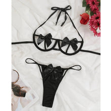 Load image into Gallery viewer, Lingerie Bow Bikini Sling Underwire Sexy Suit
