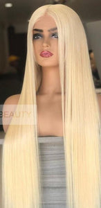 Brazilian Honey Blonde Lace Front Remy Straight Wig