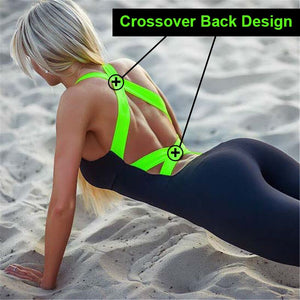 Workout Tracksuit One Piece Sport Clothing Backless Sport Suit Running Tight Dance Sportswear Gym Yoga Women Set