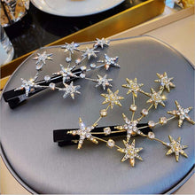 Load image into Gallery viewer, Luxury Elegant Shining Full Stars Silver Gold Hair Clips Ornament Headband Hairpin Fashion Accessories
