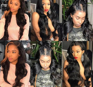 Brazilian Remy Hair Body Wave HD Lace Frontal Wig