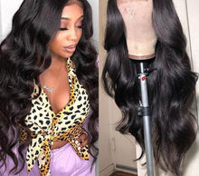 Load image into Gallery viewer, Peruvian Transparent Ombre or Natural Colored Human Hair Body Wave Lace Front Wig
