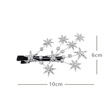 Load image into Gallery viewer, Luxury Elegant Shining Full Stars Silver Gold Hair Clips Ornament Headband Hairpin Fashion Accessories
