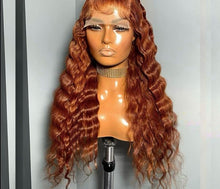 Load image into Gallery viewer, Brazilian Light Brown Remy Deep Wave Ombre Human Hair Wig
