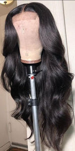 Peruvian Transparent Ombre or Natural Colored Human Hair Body Wave Lace Front Wig