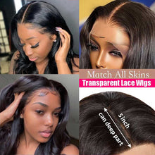 Load image into Gallery viewer, Tpart Body Wave Brazilian Transparent Lace Frontal Wig
