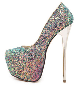 IslandGirl Glitter Ultra High Heels