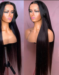 Brazilian Bone Straight Lace Front Long Wig