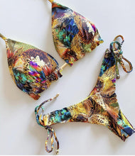 Load image into Gallery viewer, Tassel Leaves Island Print Bikini Set
