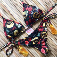 Load image into Gallery viewer, Tassel Leaves Island Print Bikini Set
