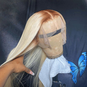 Straight Brazilian Remy Honey Blonde Lace Front Wig