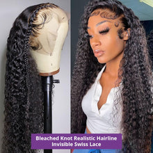 Load image into Gallery viewer, 13x6 Frontal Human Hair Wigs Deep Wave Brazilian 5x5 Lace Closure Wig Loose Water Wave Curly Human Hair Wigs
