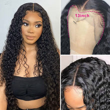 Load image into Gallery viewer, 40inch Brazilian Deep Wave Lace Front Human Hair Water Curly Wig
