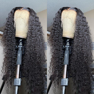 13x6 Frontal Human Hair Wigs Deep Wave Brazilian 5x5 Lace Closure Wig Loose Water Wave Curly Human Hair Wigs