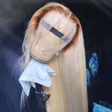 Load image into Gallery viewer, Straight Brazilian Remy Honey Blonde Lace Front Wig
