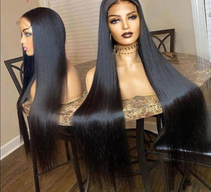 Brazilian Bone Straight Lace Front Long Wig