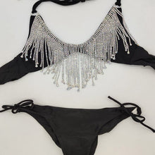 Load image into Gallery viewer, Rhinestone Tassel Swimsuits Crystal Diamonds Chain Bikini Sets
