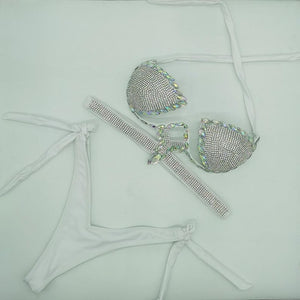 Crystal Stone Diamond Bikini Swimsuits