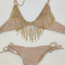 Load image into Gallery viewer, Rhinestone Tassel Swimsuits Crystal Diamonds Chain Bikini Sets
