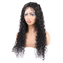 Load image into Gallery viewer, 10A Transparent Lace Human Hair Wigs Water Wave Loose Deep Wave Body 13*4 Human Hair Lace Front Wigs Straight Brazilian Hair Kinky Curly
