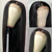 Load image into Gallery viewer, 4*4 Lace Front Closure Wig Brazilian Straight Human Hair Lace Frontal Wig
