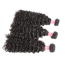 Load image into Gallery viewer, 3pcs Curly Wave Weaves 100% Malaysian Hair Unprocessed Virgin Natural Color Human Wefts
