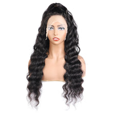 Load image into Gallery viewer, 10A Transparent Lace Human Hair Wigs Water Wave Loose Deep Wave Body 13*4 Human Hair Lace Front Wigs Straight Brazilian Hair Kinky Curly
